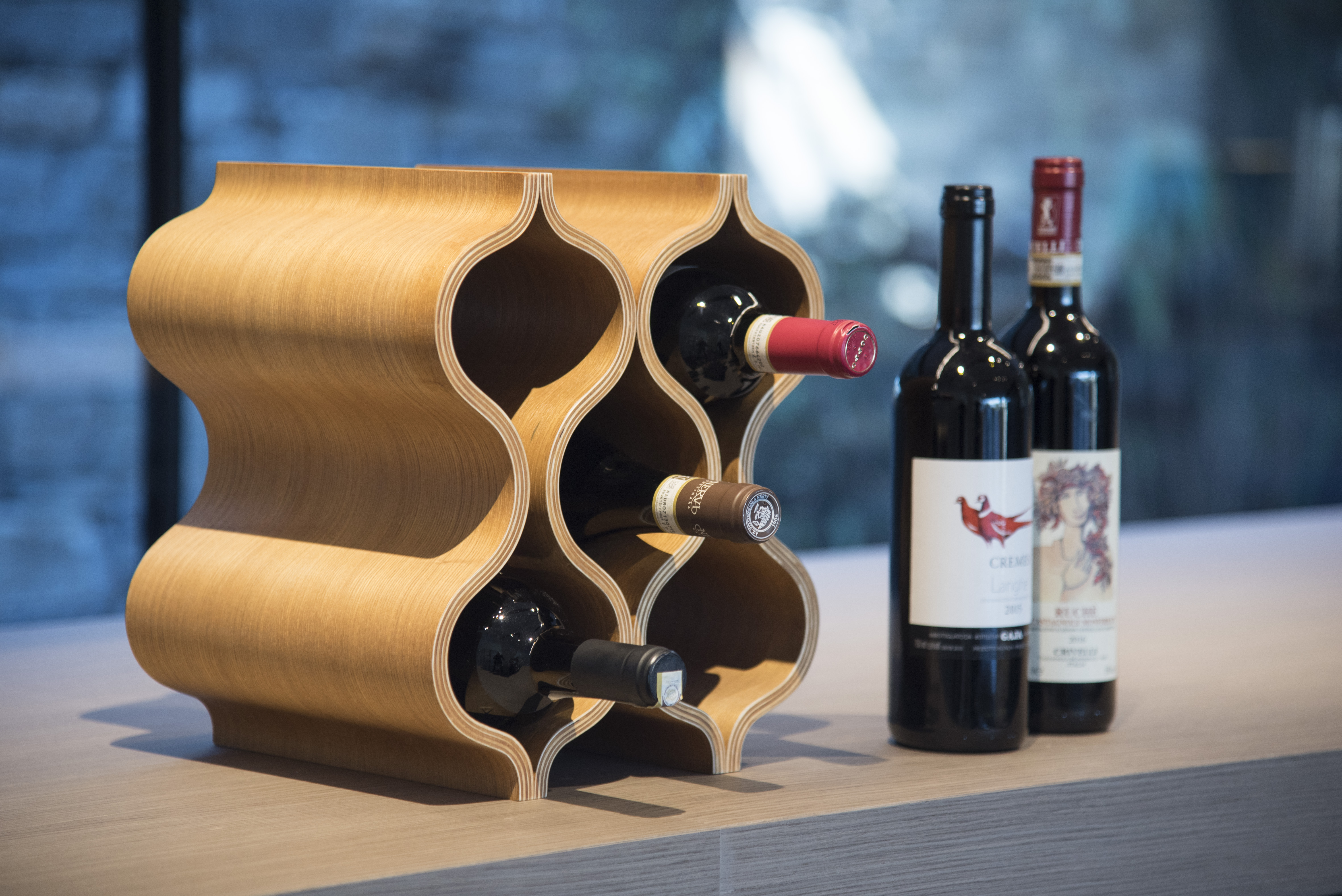 Legnoart MAREA Wine Rack Oak